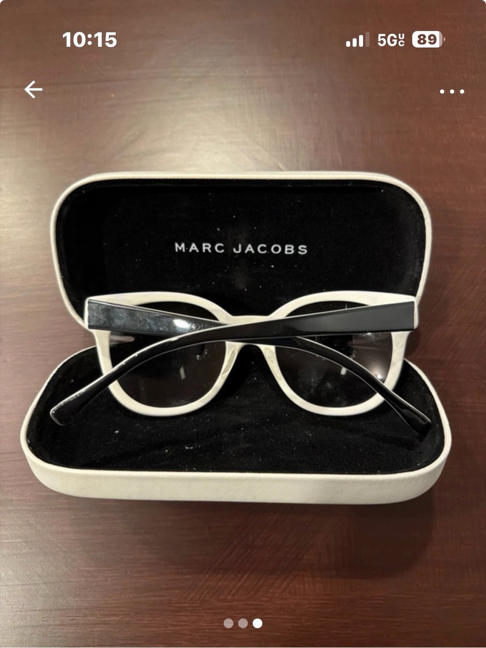 Marc Jacobs Two-Tone Cat Eye Sunglasses - White & Black